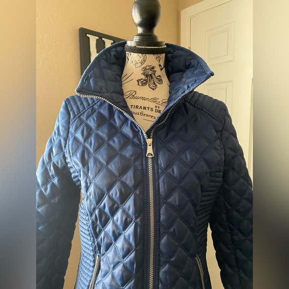 Marc New York Andrew Marc - Navy Blue Quilted Puffer Jacket - Sz Small - Picture 5 of 12